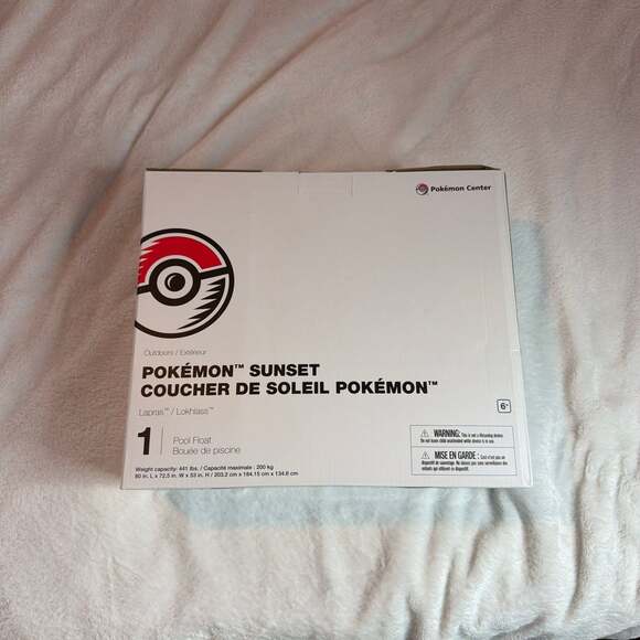 Pokémon Center Other - Pokémon Center Lapras Pool Float - Sunset Collection Inflatable - New
